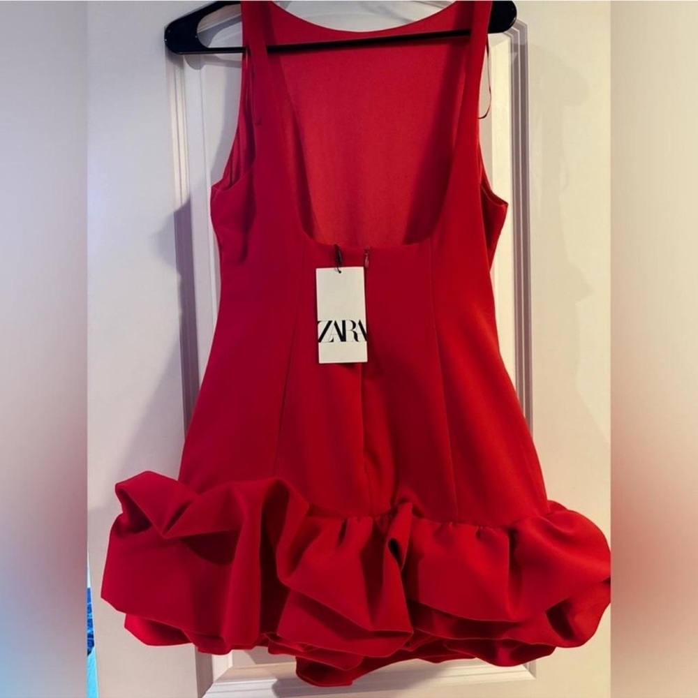 Zara Ruby Red Backless Dress - Picture 2 of 2